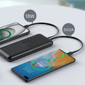 CHOETECH B654 10000mAh Pwer Bank 22.5W USB-A / USB-C / micro USB with built-in USB-C / Lightning cable - black - SuperSaverAU - view 5