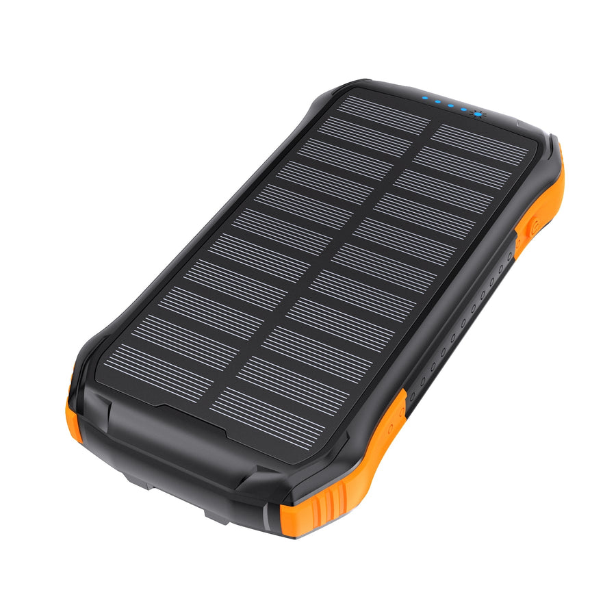 CHOETECH Solar Power Bank 20000mAh, USB-C, Qi Wireless, LED Flashlight - SuperSaverAU - view 1