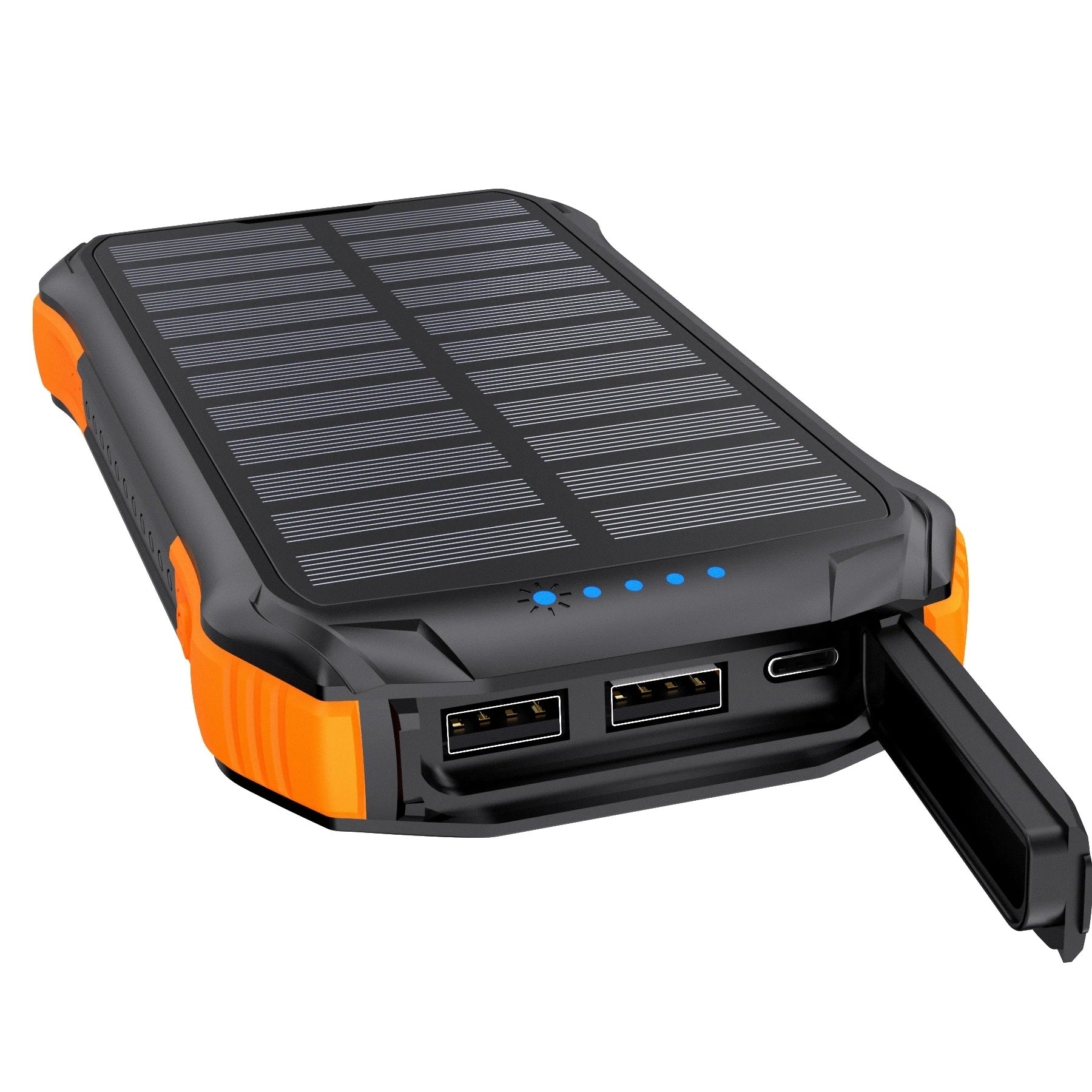 CHOETECH Solar Power Bank 20000mAh, USB-C, Qi Wireless, LED Flashlight - SuperSaverAU - view 3