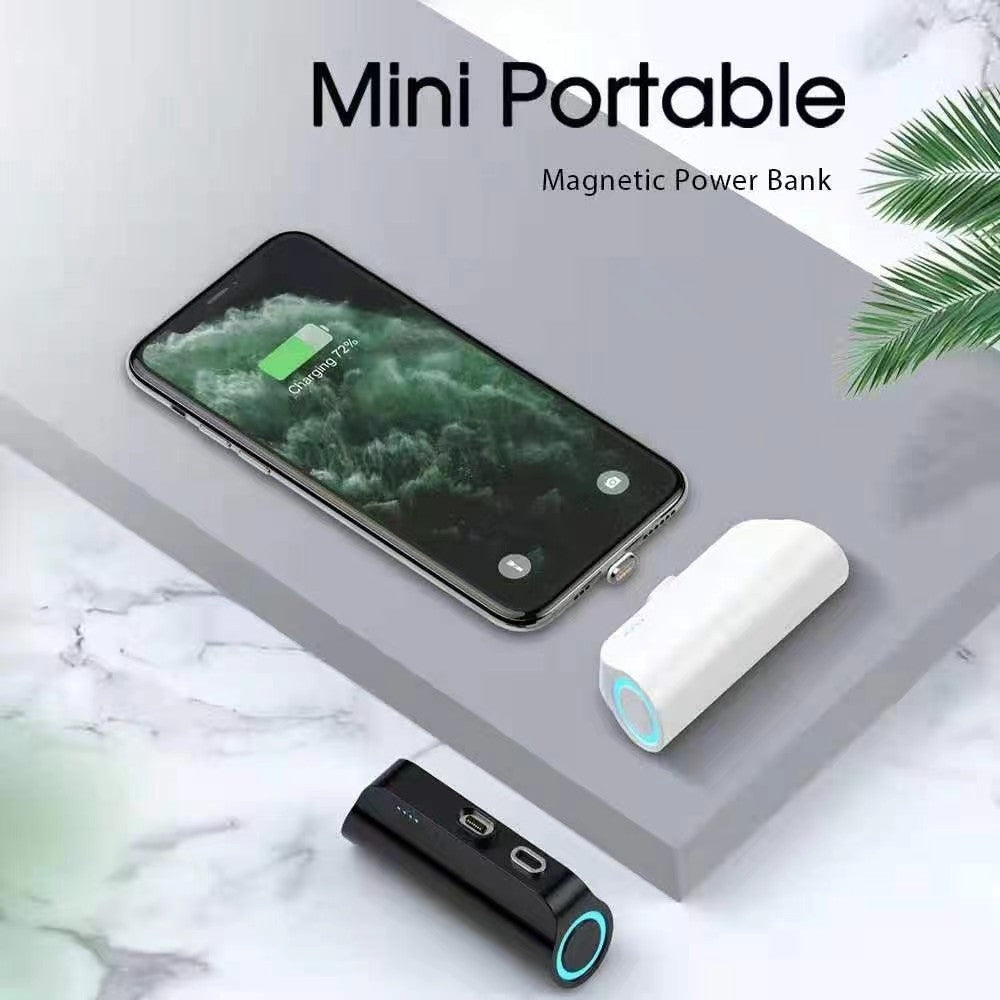 CHOETECH 3000mAh Mini Power Bank, Compact with LED Display & 3 Connectors, White - SuperSaverAU - view 3