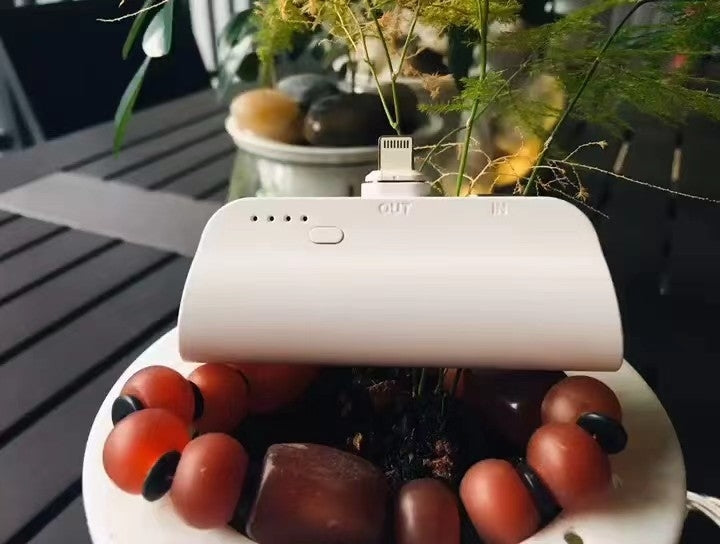 CHOETECH 3000mAh Mini Power Bank, Compact with LED Display & 3 Connectors, White - SuperSaverAU - view 7