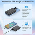 CHOETECH B662-BK USB-A + USB-C + Wireless Magnetic Power bank 5000mAh (Black) - SuperSaverAU - view 3