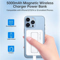 CHOETECH B662-WH USB-A + USB-C + Wireless Magnetic Power bank 5000mAh (White) - SuperSaverAU - view 5