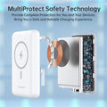 CHOETECH B662-WH USB-A + USB-C + Wireless Magnetic Power bank 5000mAh (White) - SuperSaverAU - view 6