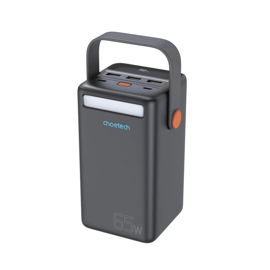 CHOETECH B664 50000mAh PD65W Power Bank with LED Flashlight LCD Display - SuperSaverAU - view 1