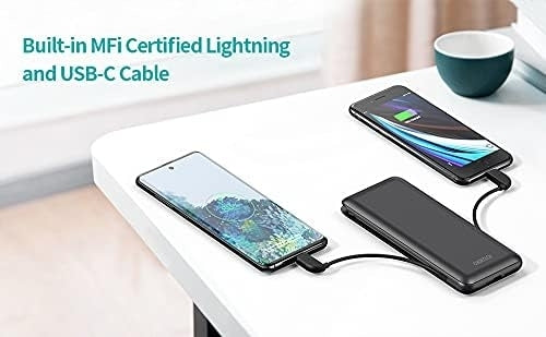 CHOETECH B688-BK 10000mAh MFi Certified PD18W Power Bank (with 2 cables) - SuperSaverAU - view 3