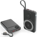 CHOETECH B695-BK 10000mAh 22.5W USB-A + USB-C x 2 + MagLeap Wireless Charge Power Bank Black - SuperSaverAU - view 3