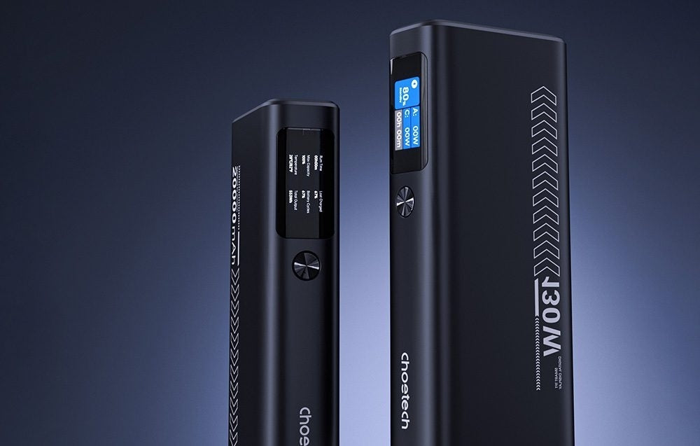 CHOETECH B702 20000mAh PD130W 3-Port Power Bank with TFT Display