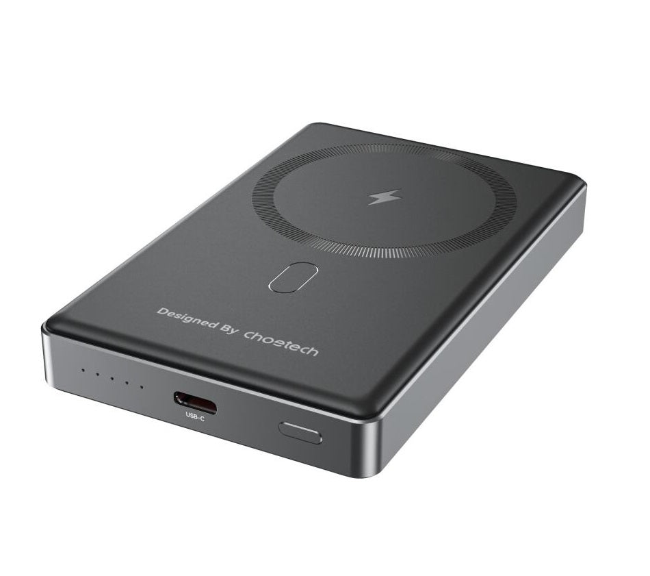 CHOETECH B739-BK 20W Slim USB-C 10000mAh Magnetic Power Bank - Black - SuperSaverAU - view 3