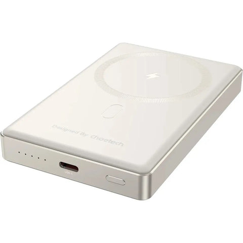 CHOETECH B739-WH 20W Slim USB-C 10000mAh Magnetic Power Bank - White - SuperSaverAU - view 1