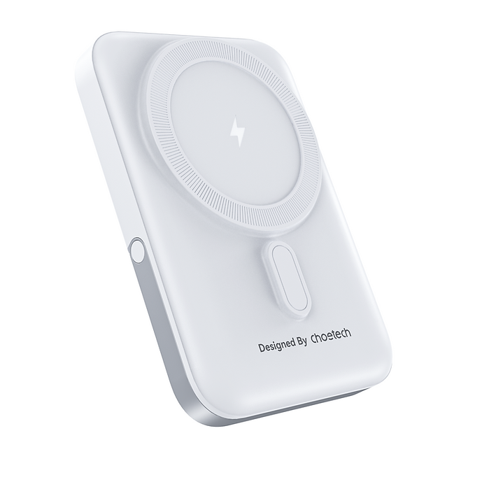 CHOETECH B743-WH 10000mAh PD20W Magnetic Power Bank with Holder White - SuperSaverAU - view 2