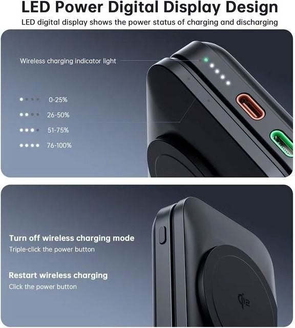 CHOETECH B750 Qi2 3-in-1 Magnetic Charger Stand 10000mAh