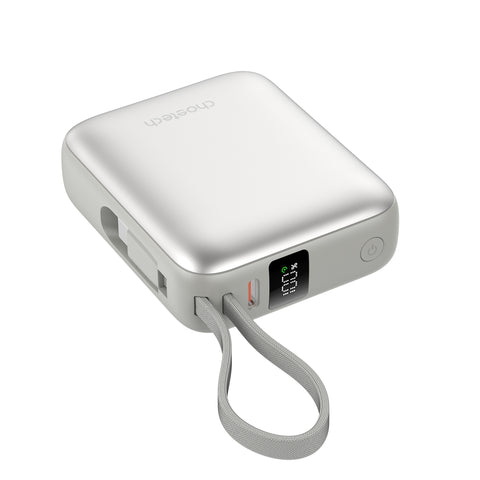 CHOETECH 10000mAh Power Bank, 35W Fast Charging with Built-in USB-C Cable - SuperSaverAU - view 1