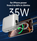 CHOETECH 10000mAh Power Bank, 35W Fast Charging with Built-in USB-C Cable - SuperSaverAU - view 4