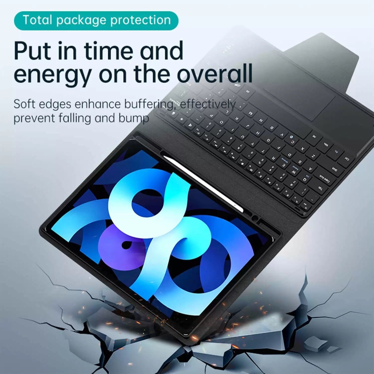 CHOETECH BH-013 Wireless Keyboard for iPad Pro 10.2-inch - SuperSaverAU - view 5