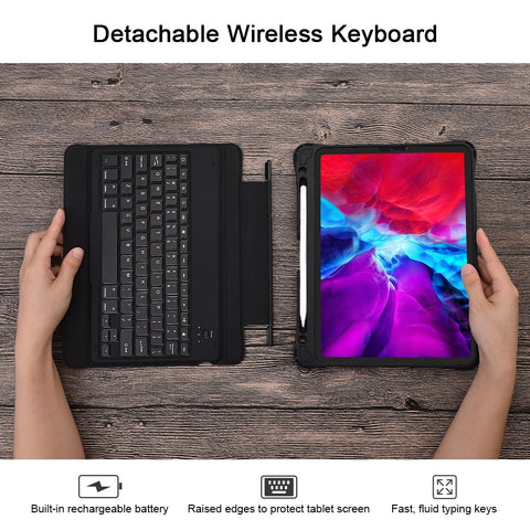 CHOETECH BH-015 Bluetooth Keyboard with Touchpad and Backlight for iPad Pro 12.9 " (Black) - SuperSaverAU - view 2