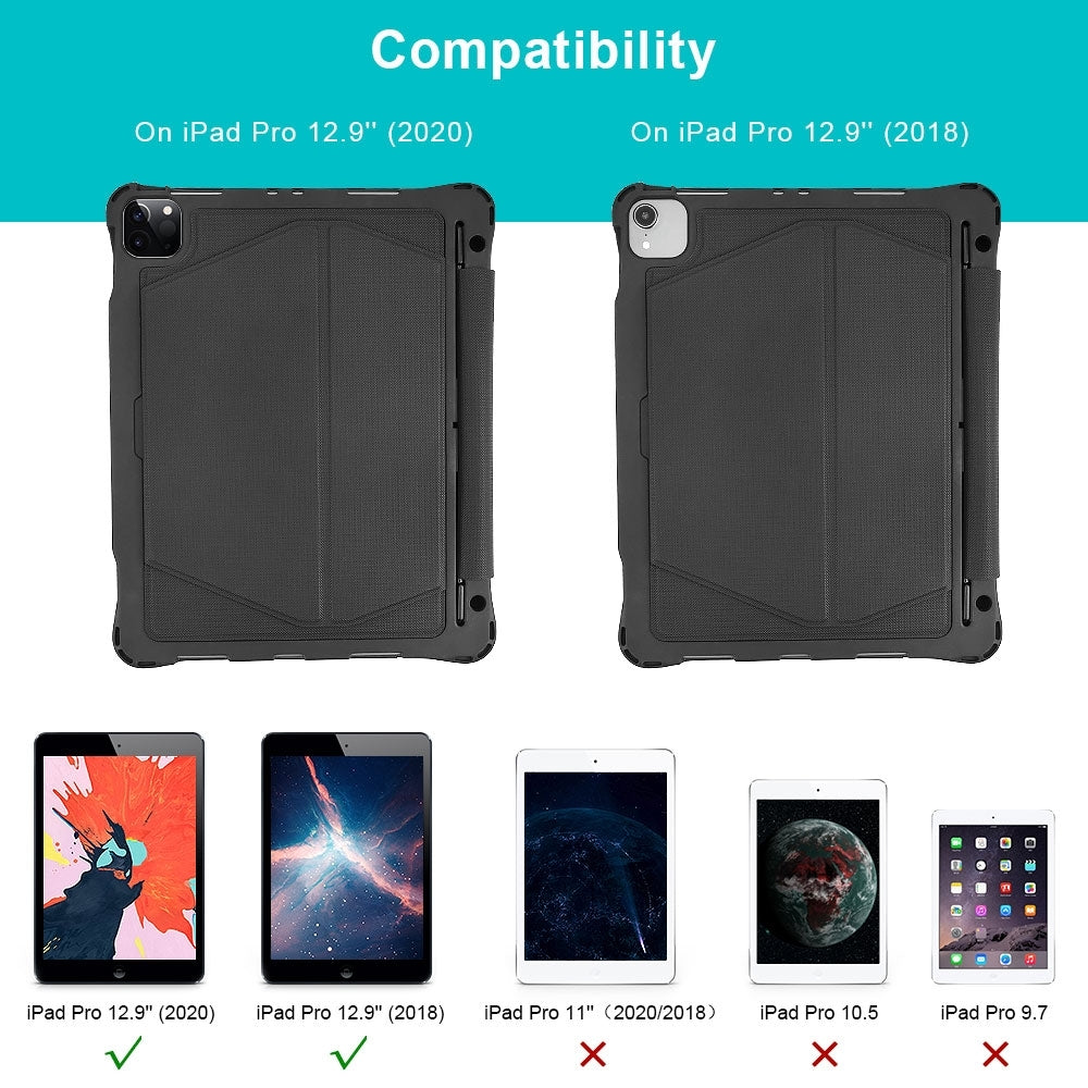 CHOETECH BH-015 Bluetooth Keyboard with Touchpad and Backlight for iPad Pro 12.9 " (Black) - SuperSaverAU - view 3