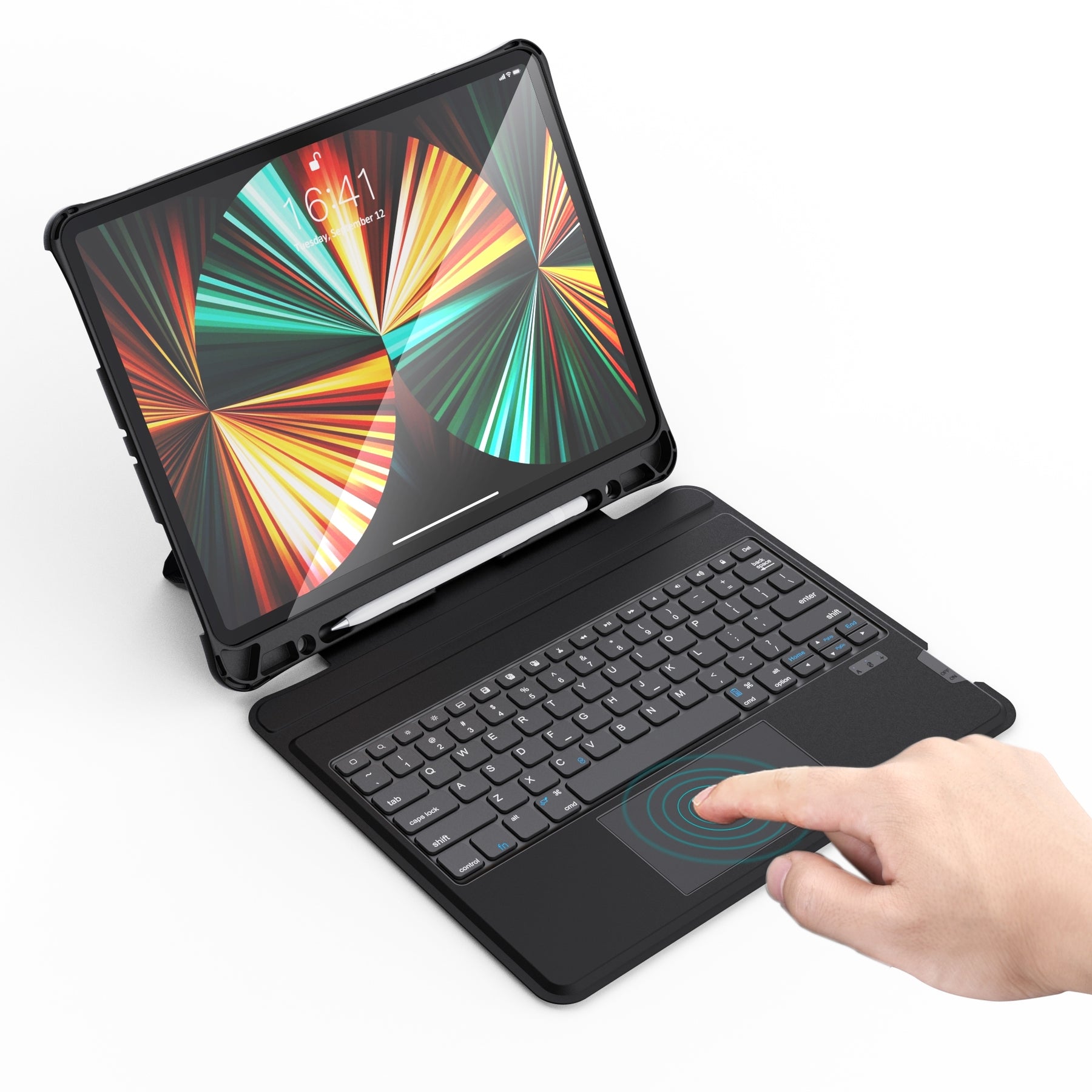 CHOETECH BH-017 Bluetooth Keyboard with Touchpad and Backlight for iPad Pro 10.9 " (Black) - SuperSaverAU - view 2
