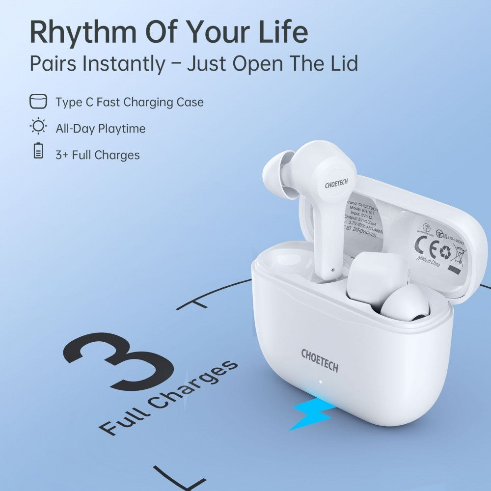 CHOETECH BH-T01 Bluetooth True Wireless Earbuds - SuperSaverAU - view 5
