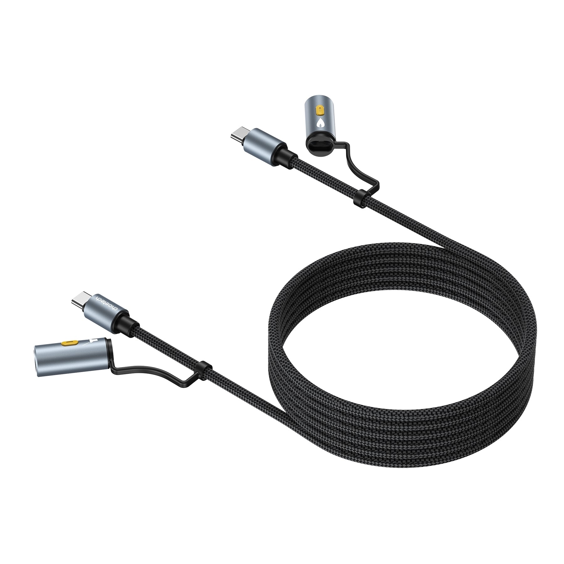 CHOETECH CC1001 Smart PD60W 4-in-1 USB C to C cable 1.2M - SuperSaverAU - view 1