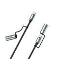 CHOETECH CC1001 Smart PD60W 4-in-1 USB C to C cable 1.2M - SuperSaverAU - view 2