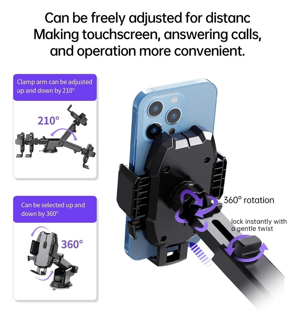 CHOETECH H043 Car Mount for Car Dashboard Windshield Phone Holder - SuperSaverAU - view 4