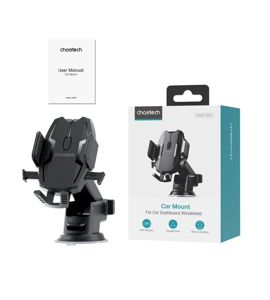 CHOETECH H043 Car Mount for Car Dashboard Windshield Phone Holder - SuperSaverAU - view 5