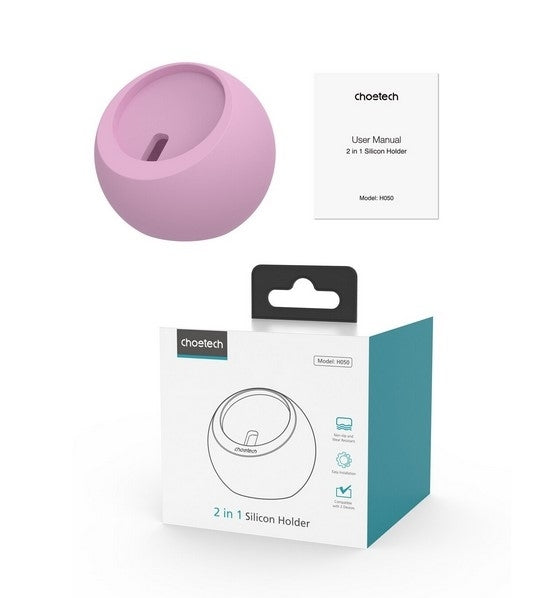 CHOETECH H050-PK MagSafe & iWatch Magnetic Holder - Pink