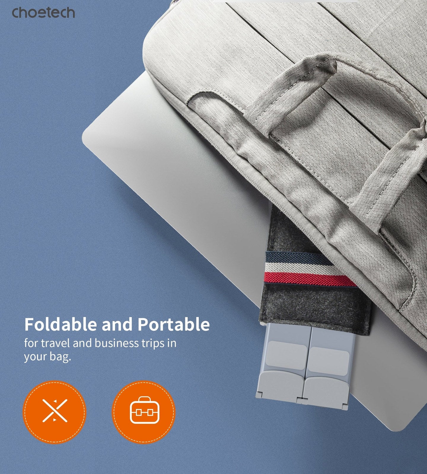 CHOETECH H055-GY Aluminum Foldable Laptop Stand - SuperSaverAU - view 5