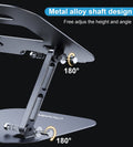 CHOETECH Laptop/Tablet Stand Holder, Adjustable, 7-13 inch, Aluminum/Silicone, Portable - SuperSaverAU - view 7