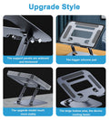 CHOETECH Laptop/Tablet Stand Holder, Adjustable, 7-13 inch, Aluminum/Silicone, Portable - SuperSaverAU - view 6