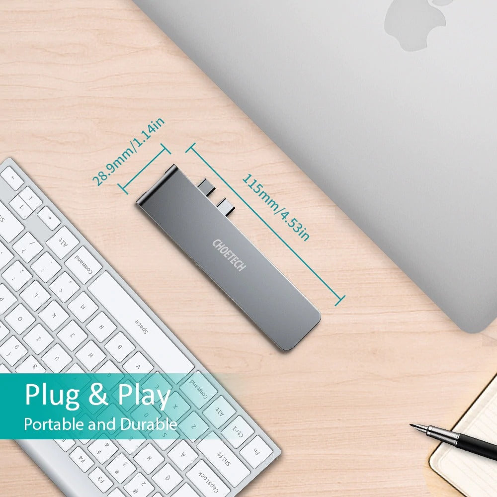 CHOETECH HUB-M14 USB-C  7 in 1 Expand Docking Station Hub for MacBook Pro - SuperSaverAU - view 8