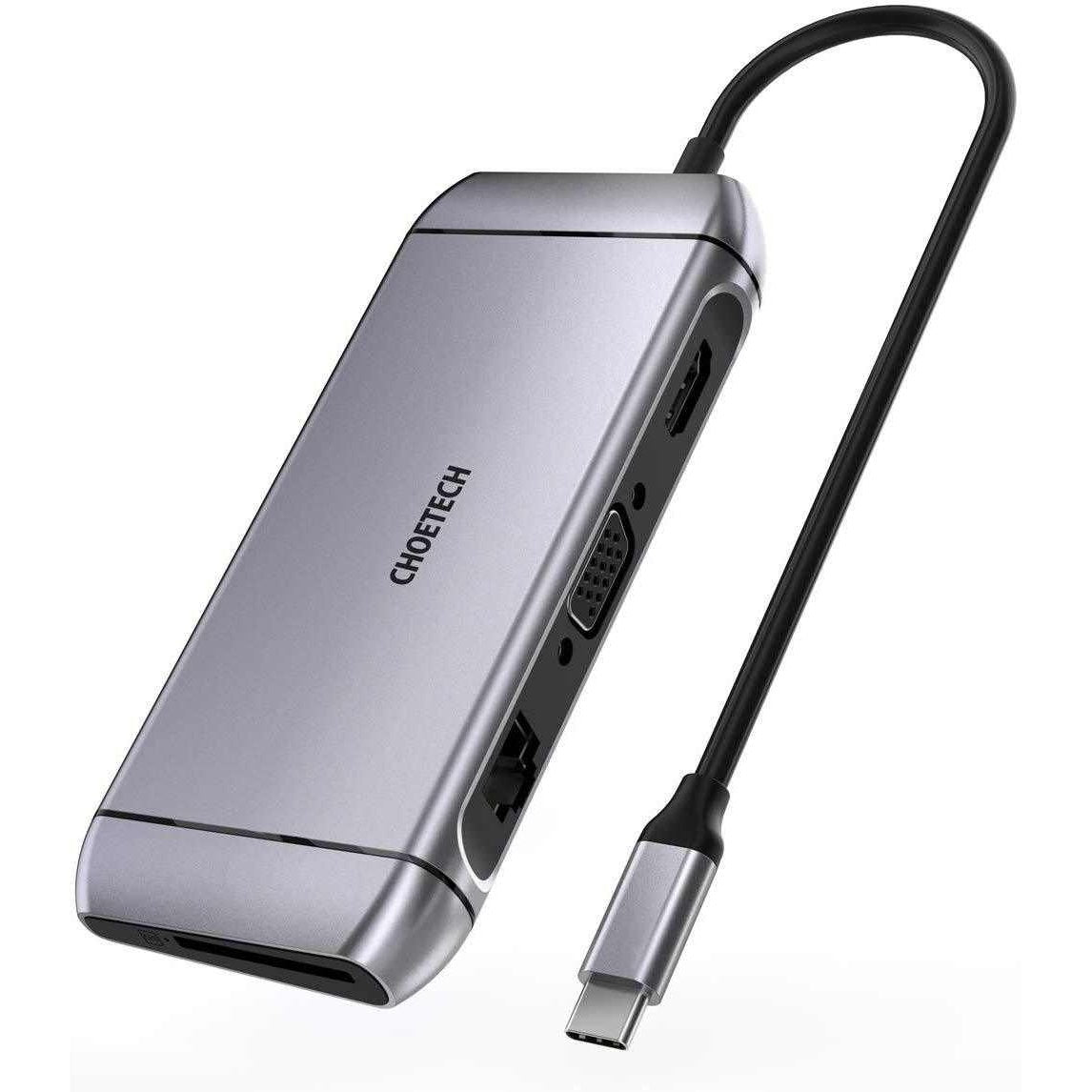 CHOETECH HUB-M15 USB-C 9-in-1 Multifunction Adapter - SuperSaverAU - view 1