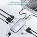 CHOETECH HUB-M15 USB-C 9-in-1 Multifunction Adapter - SuperSaverAU - view 3