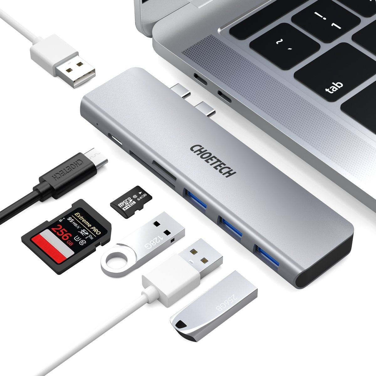 CHOETECH HUB-M23 7-in-1 MacBook Pro USB-C Adapter