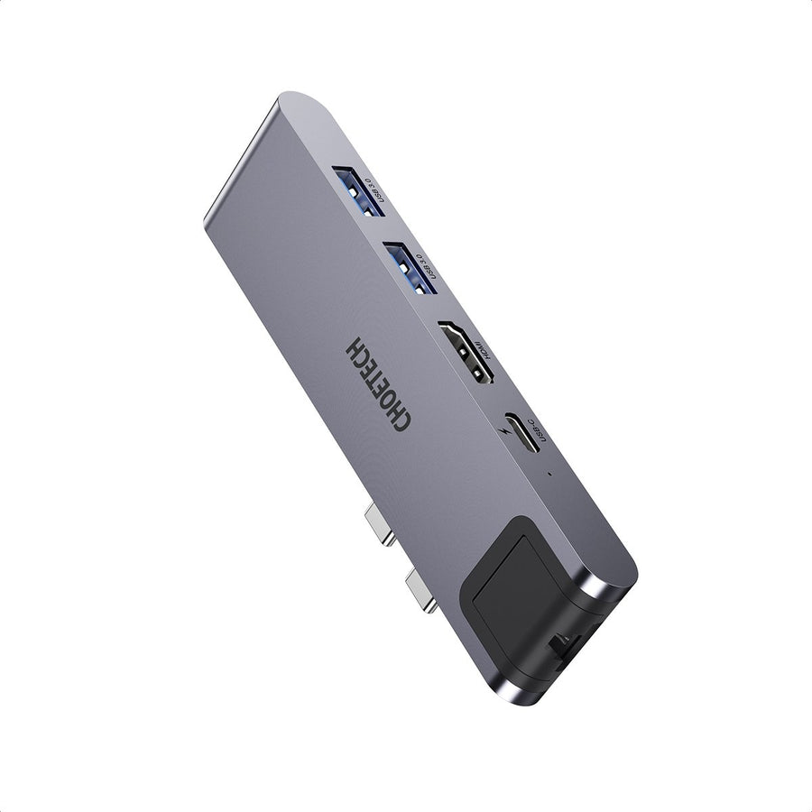 CHOETECH HUB-M24 7-in-2 MacBook Pro/Air USB Adapter USB-C Hub - SuperSaverAU - view 1