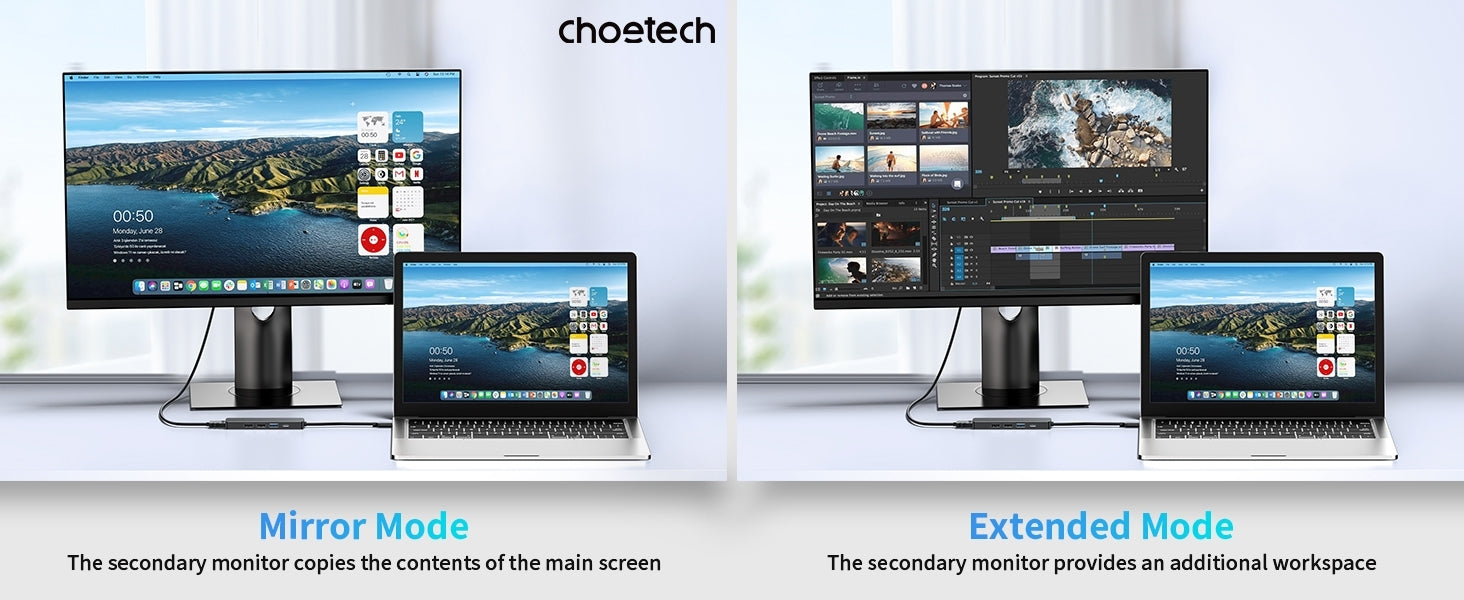 CHOETECH HUB-M80 Hub 5-in-1 Multifunctional Hub - SuperSaverAU - view 6