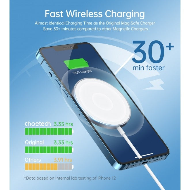 CHOETECH MA00117-SL MagLeap Magnetic Wireless Charger with Stand and AC Adapter - SuperSaverAU - view 5