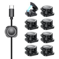 CHOETECH MCC001-BK 6 Pack Professional grade Magnetic Lock Cord Holder Clips Black - SuperSaverAU - view 1
