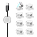 CHOETECH MCC001-WH 6 Pack Professional grade Magnetic Lock Cord Holder Clips White - SuperSaverAU - view 1