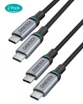 CHOETECH MIX00073 (XCC-1002 x2) 100W USB-C Braided Fast Charging Cable 1.8M 2 Pack - SuperSaverAU - view 1