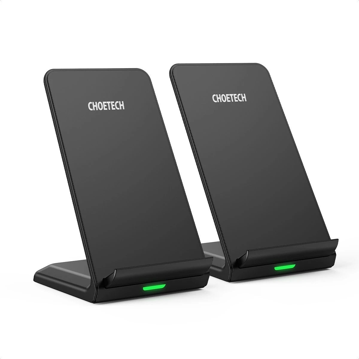 CHOETECH MIX00093 Fast Wireless Charging Stand 10W Qi-Certified T524S 2-Pack - SuperSaverAU - view 1