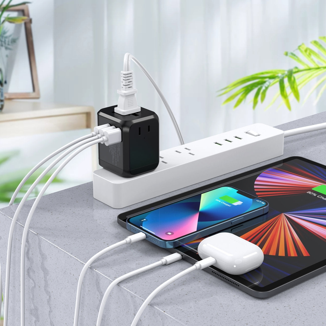 CHOETECH 30W Fast Universal GaN Travel Charger with 4 Ports & Safety Protection - SuperSaverAU - view 5
