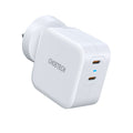 Choetech PD6009 40W Dual Fast USB C Charger 2-Port 20W PD 3.0 With Foldable Plug - SuperSaverAU - view 1