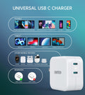 Choetech PD6009 40W Dual Fast USB C Charger 2-Port 20W PD 3.0 With Foldable Plug - SuperSaverAU - view 3