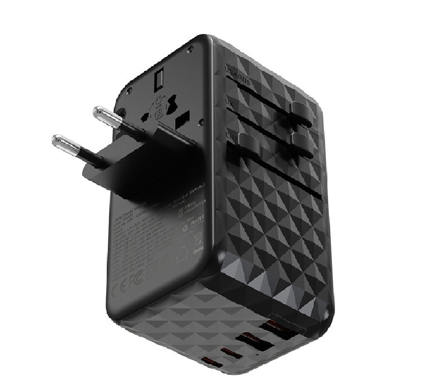 CHOETECH PD6028 2C+2A+AC 5 Ports GaN Tech PD100W Travel Wall Charger - SuperSaverAU - view 3