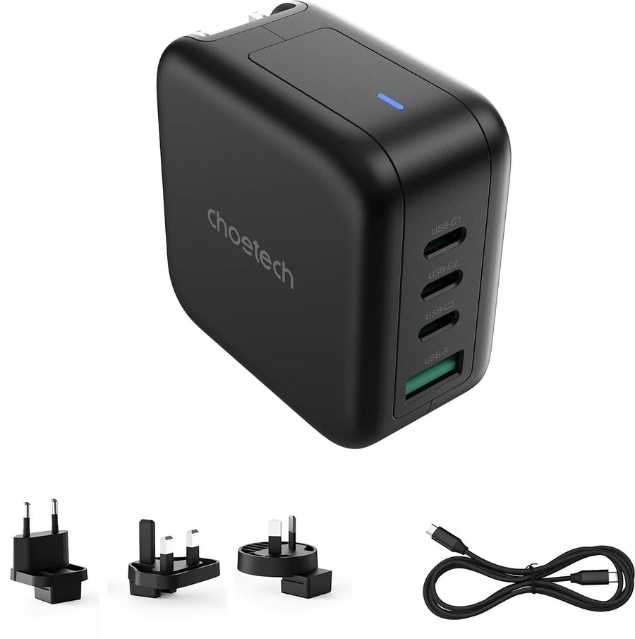 CHOETECH PD6055 GAN USB-C + USB-A 70w Travel Charger (US/EU/UK/AU) - SuperSaverAU - view 1