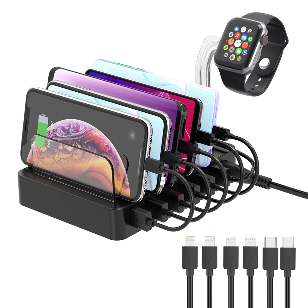 Choetech Q3008 6-Port USB Desktop Charger Station - SuperSaverAU - view 1