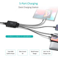 CHOETECH Q34U2Q 5-Port 60W PD Charger with 30W Power Delivery and 18W Quick Charge 3.0 - SuperSaverAU - view 3