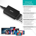 CHOETECH Q34U2Q 5-Port 60W PD Charger with 30W Power Delivery and 18W Quick Charge 3.0 - SuperSaverAU - view 5